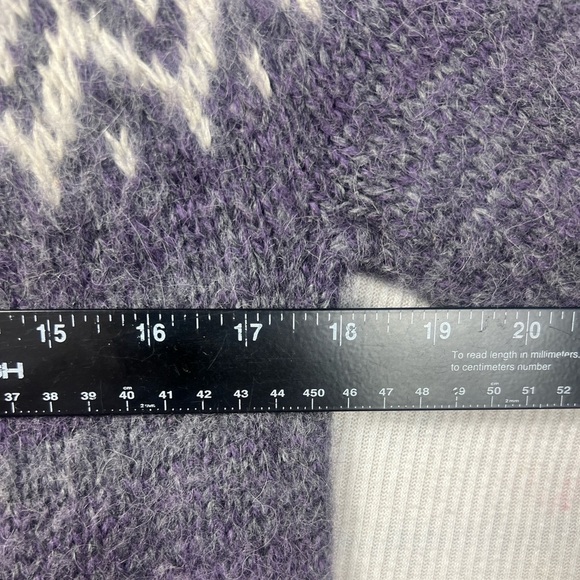 Alpaca Imports 100% Wool Fair Isle Sweater Unisex M-Small W-Med Handmade in Peru - Picture 6 of 7